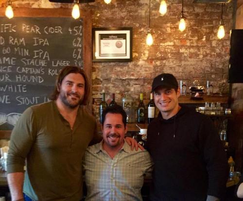 Brent Celek and Jason Kelce with Geno
